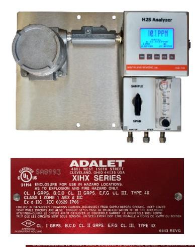 天然氣硫化氫分析儀H2S-725M，煤化工微量硫化氫分析儀，天然氣凈化0-20ppm硫化氫分析儀